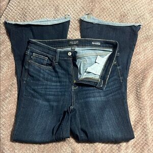 Judy blue dark denim roll hem 13